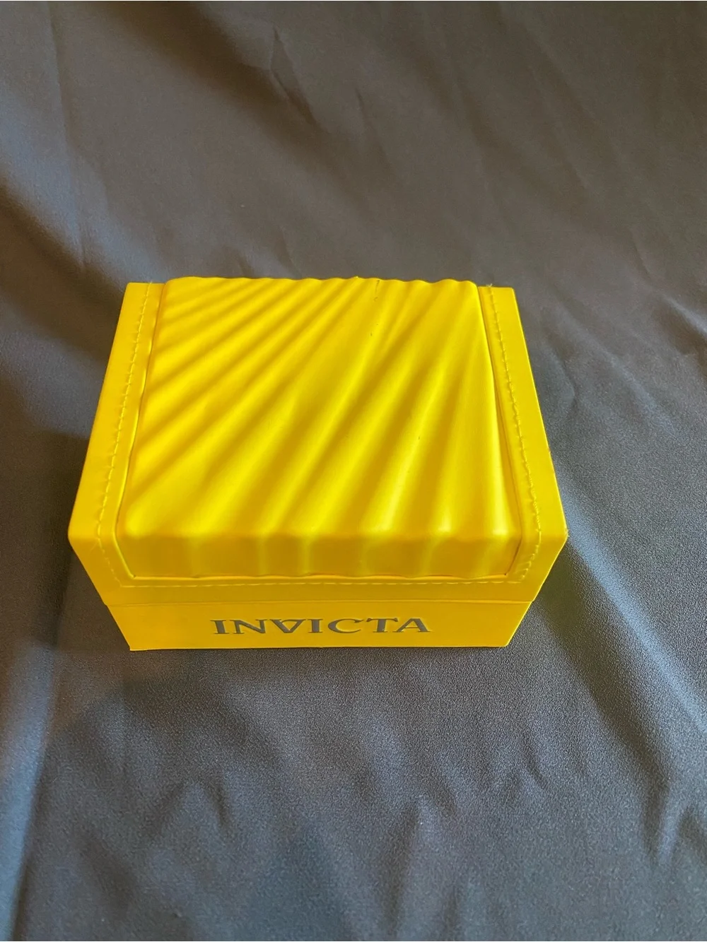 Invicta Yellow Watch Presentation Box with Pillow and Cloth
